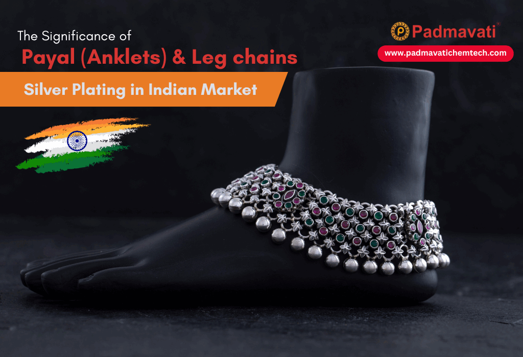 payal legchain in silver plating india padmavati