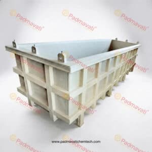 Durable PP tank for safe storage of chemicals and electroplating solutions