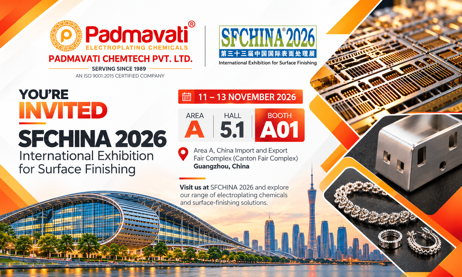 Padmavati Chemtech Exhibition Invitation